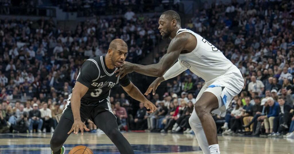 spurs vs timberwolves